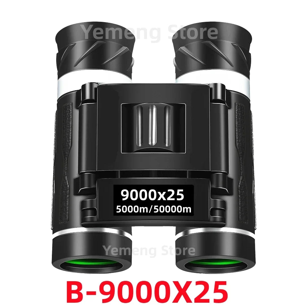 Powerful Long Range Binoculars Monocular Telescope Folding Portable BAK4 FMC Optics Jumelles for Outdoor Camping Hunting Concert