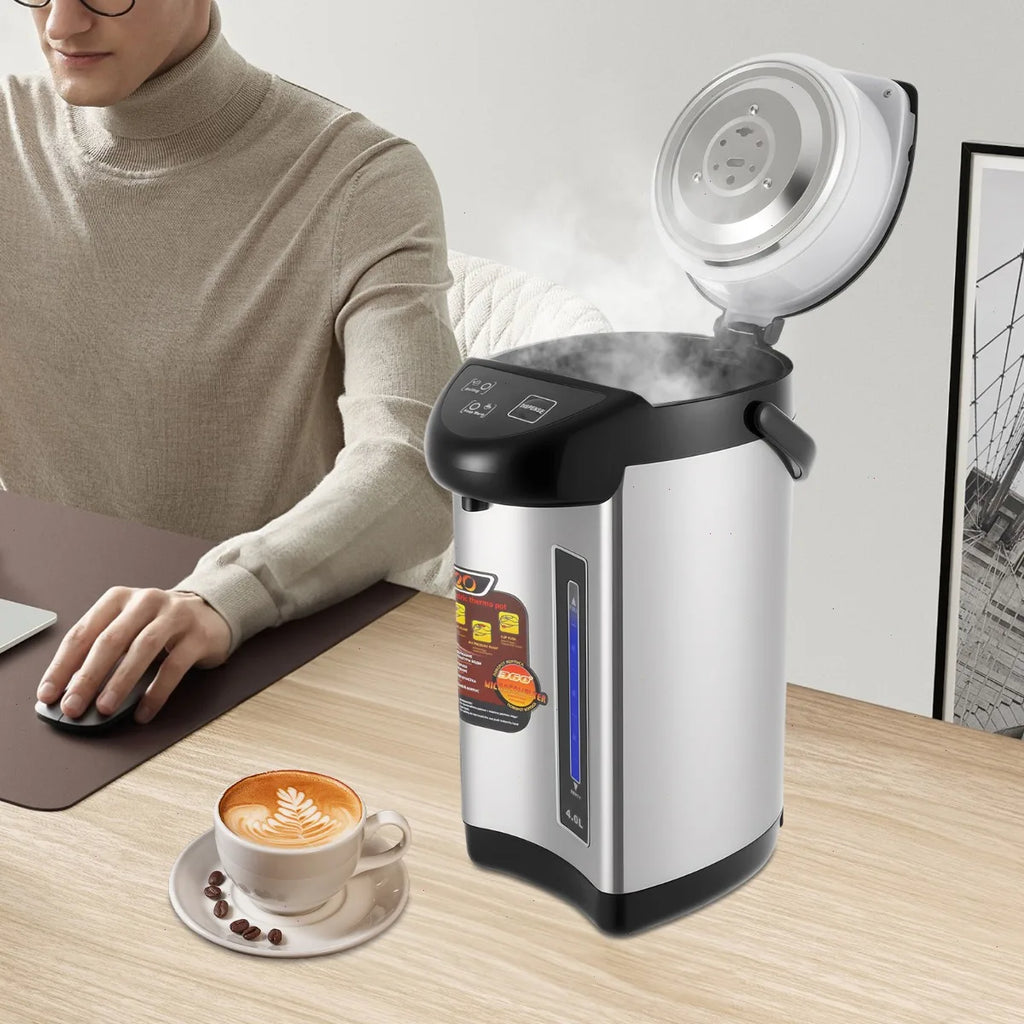 750W Water Heater, Hot Water Dispenser, Electric Kettle 4L Black 220V, Fast Boiling Large Capacity for Home Drinking Water