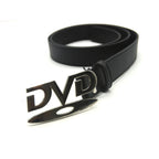 Unisex Nostalgic Design DVD Buckle Belt Men Women Decoration Paired with Jeans Waist Straps Belt Versatile Design Sense Belt