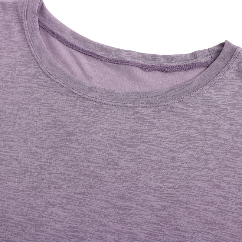 DRUR Women's Long Sleeve Yoga T-Shirts, Loose Fit Sports Fitness Crop Tops Casual Lightweight Thin Shirt For Gym Street Travel