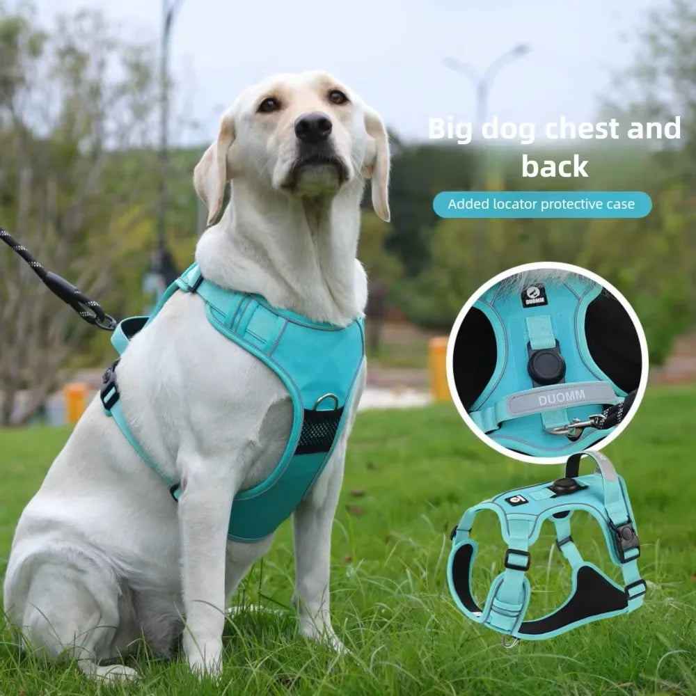 Anti Pull Dog Harness for Large Medium Dogs Reflective Escape Proof Tracker Chest Strap Breathable Adjustable Pet Supplies Secondary image