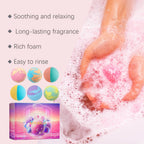 OceAura Bath Bubble Balls Soft Smooth Clean Body Care Moisturizing Skin Elasticity Enhanced Shower Products Gift Sets for Woman