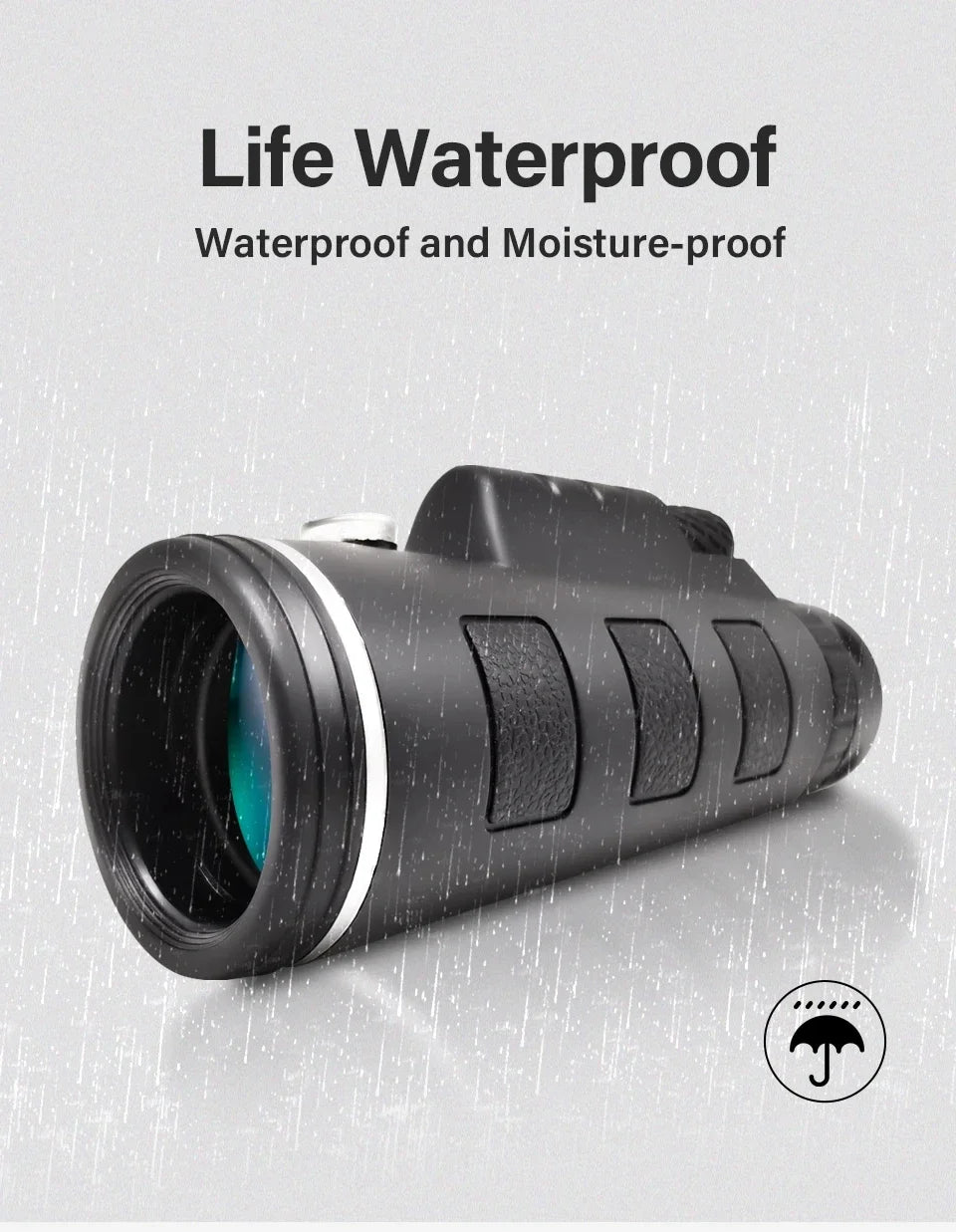 DISCOVERY 40x60 Monocular Telescope with Smartphone Holder & Tripod, High Power BAK4 Prism Lens Monocular For Hunting Camping