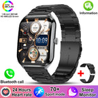 New For OPPO Ultra Thin Smart Watch Men AMOLED HD Screen Always Show Time Heart Rate Bluetooth Call Sports Waterproof Smartwatch
