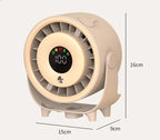 New Misting Fan Humidifying Rapid Cooling Hanging Hole Low Noise Digital Display Button Controlled Speed Fine Absorbable