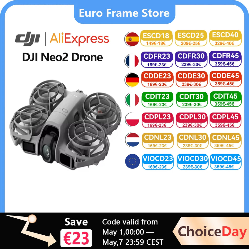 DJI Neo2 Drone Fly Camera Drone 4K stabilised Video 151g Light & Portable Full-Coverage Propeller guard nine 2 C0