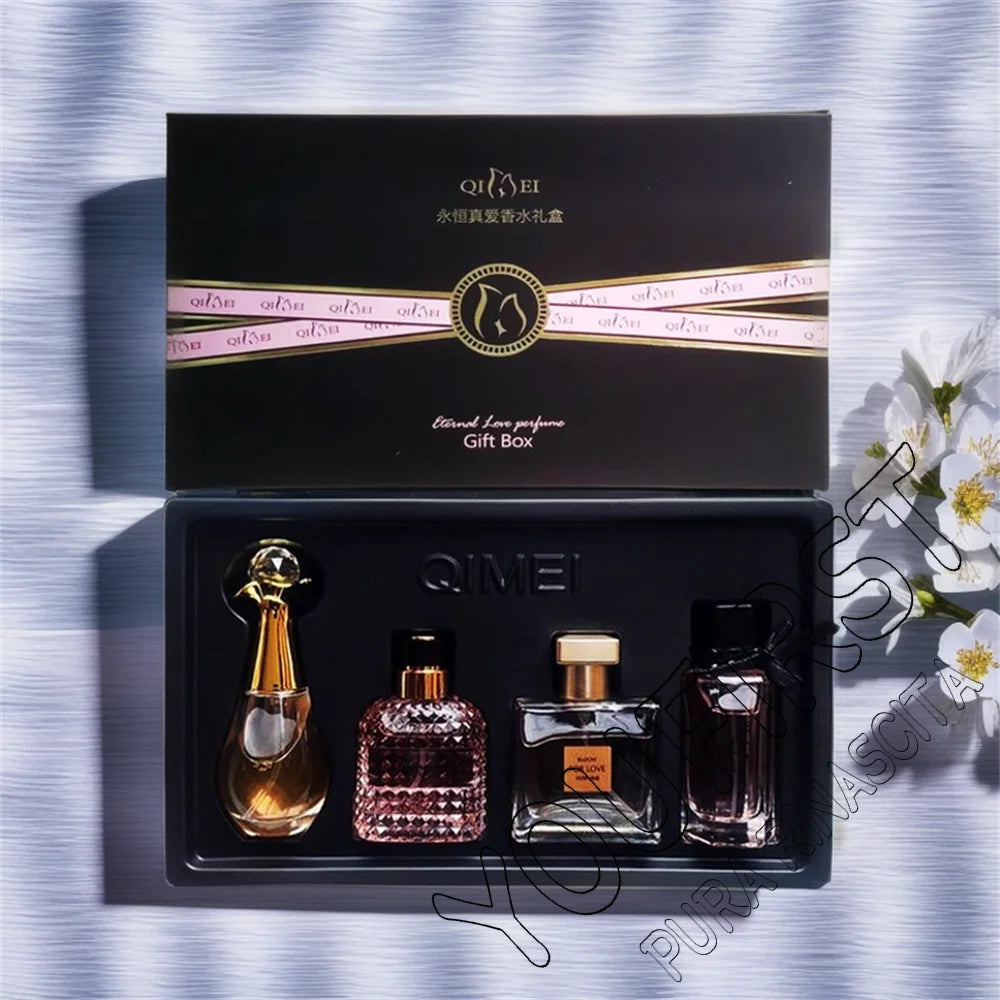 Luxury Brand Perfume Women духи Eau De Parfum Femme Gift Box 4Pcs Set 100ml Perfumes De Mujer Natural Floral Fragrance Spray