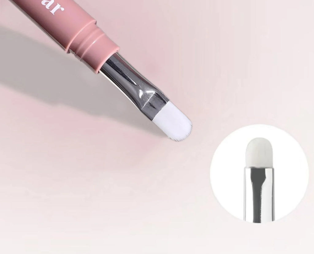 Double Ended Lying Silkworm Pencil 2 in1 Highlighter Nude Lower Eyelid Contour Aegyo-sal Eyeliner Makeup Stick with Detail Brush