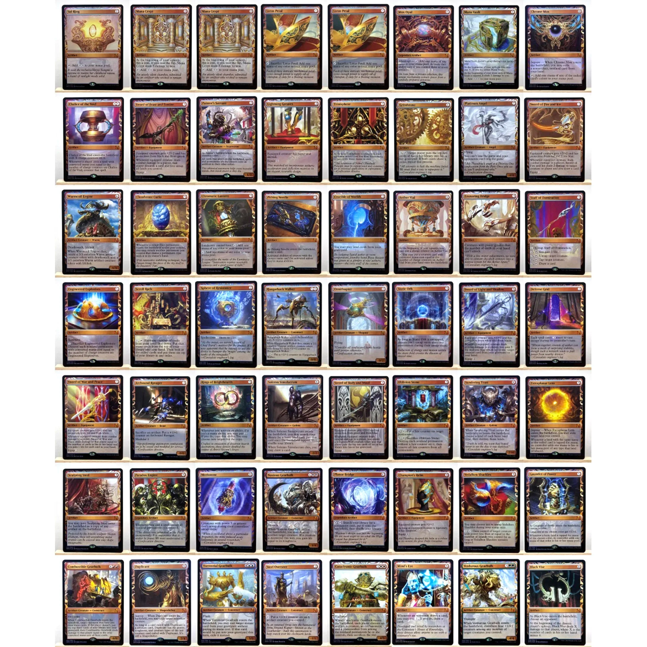 MPS FOIL2-02 TCG Cards for Home Play magical Proxy Sol Ring Lotus Petal the Oblivion Stone Extraplanar Lens Noxious gather