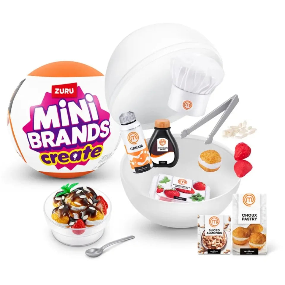 Zuru Surprises Mystery Mini Brands Blind Box Foodie Creat MasterChef Ball Surprise Collectibles Miniature Miniatures Food Toys