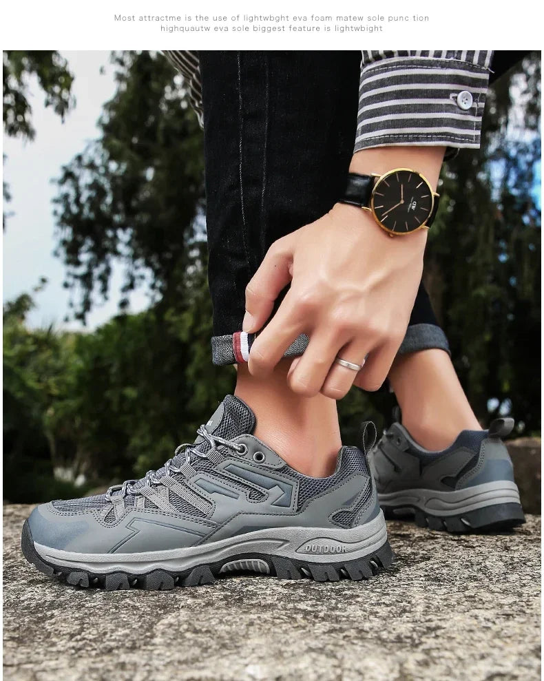 2025 Hiking Shoes Men Women Mesh Sneakers Breathable Fashion Mountain Shoes Boy Spring Autumn Summer Work Shoes Outdoor Trekking