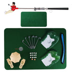 Mini Golf Toy Set, Desktop Indoor Golf Game with Course Cloth & Clubs, Interactive Family Sport Game for Kids Adults