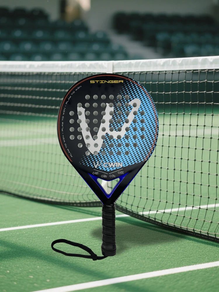 Padel Racket | Carbon Fiber Surface | with EVA Memory Flex Foam Core | Lightweight Padel Tennis Racquets | Paddle Tennis Racket