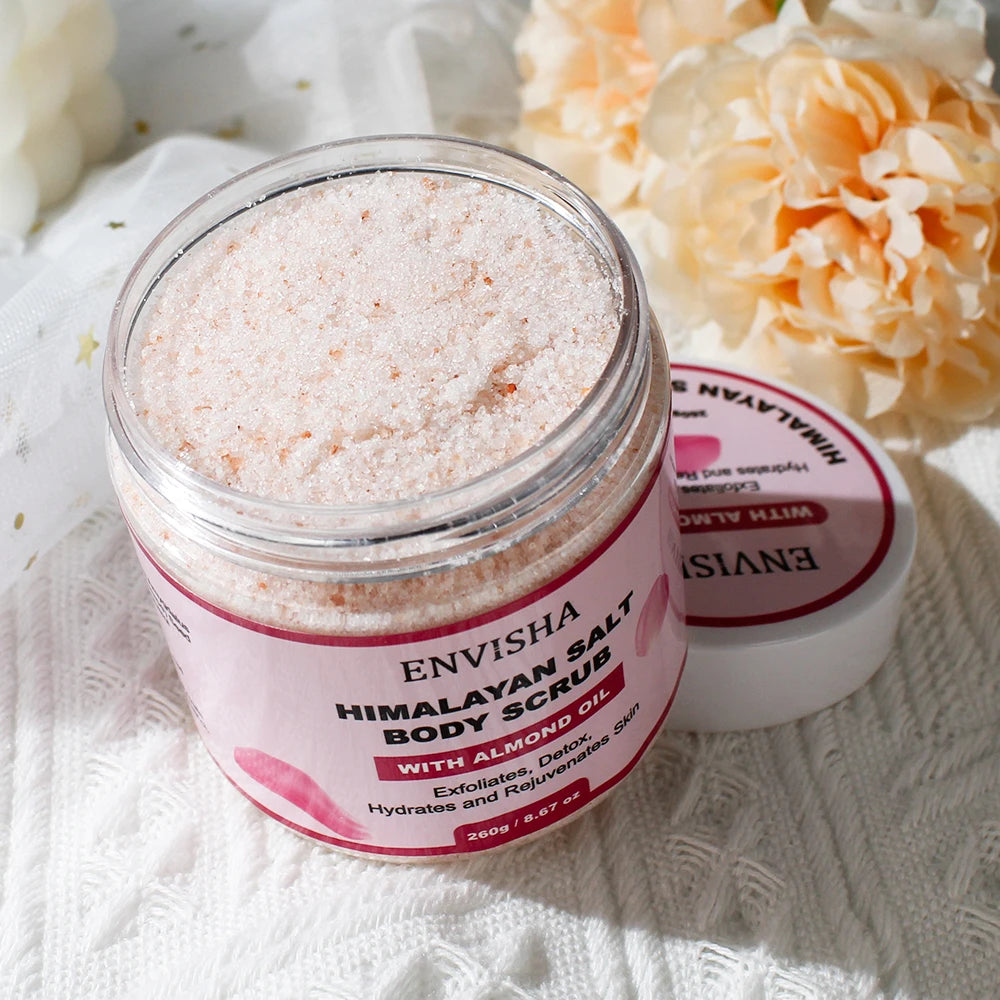 ENVISHA Beauty Health Rose Body Massage Bath Salt Scrub Exfoliating Moisturizing Nourish Soften Whitening Skin Care Shrink Pores