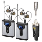 Stereo UHF in-ear monitoring wireless system DT1/2/4 transmitter and receiver of live music stage performance studio