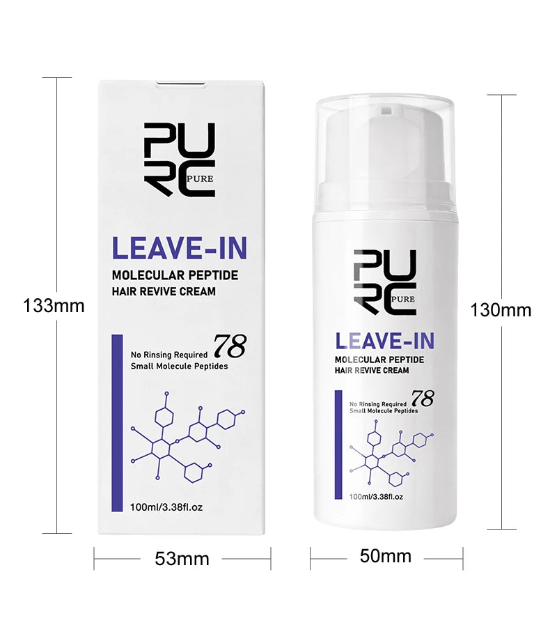 PURC Keratin Hair Treatment Leave-In Hair Mask Straightening Repair Damaged Frizz Smooth Shiny Hair Cream Hair Care Products