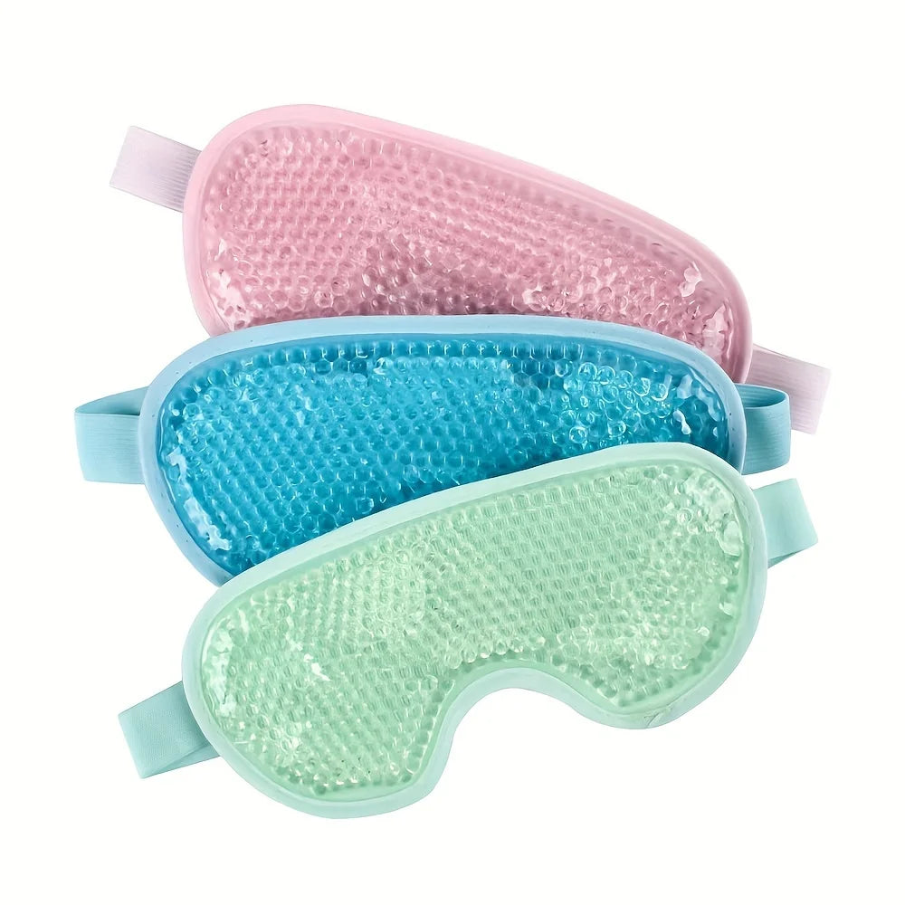Reusable Hot Cold Gel Eye Mask, for Puffy Eyes, Headache, Sleep & Daily Eye Care, Flexible Comfort Compress
