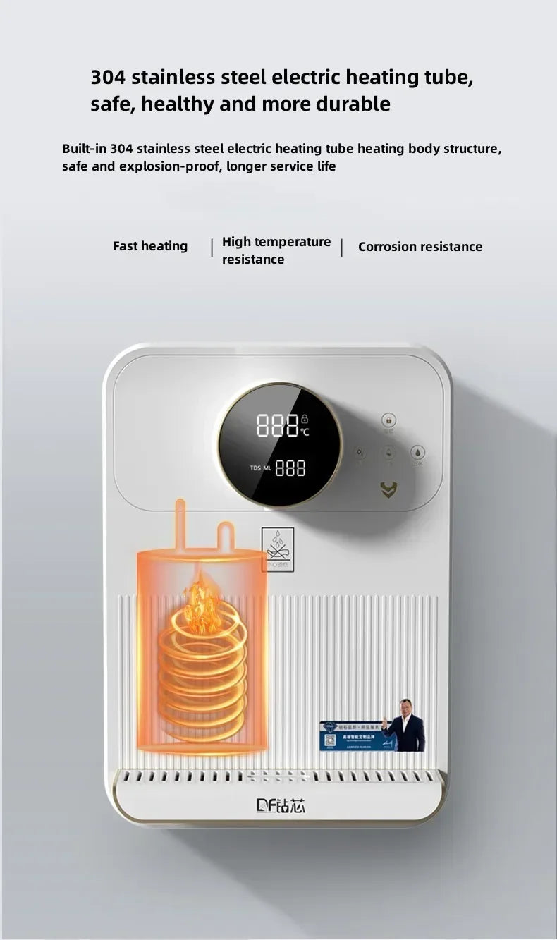 Pipeline machine household wall-mounted embedded direct drinking instant heating small intelligent fast heating water dispenser
