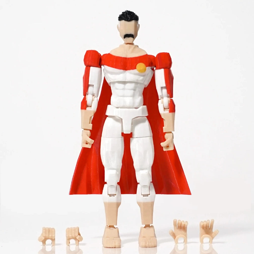 In Stock New 3d Printed Invincible Toys Action Figures T13 Dummy 13 Superheroes Multi-Jointed Movable Shapeshift Toys