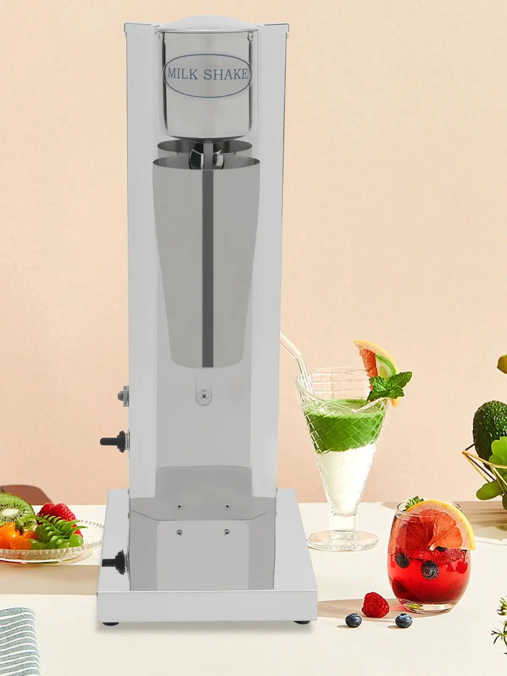 180W 650ML Commercial Milk Shake Machine Stainless Steel Milkshaker Machine 18000rpm Milk Cream Mixer
