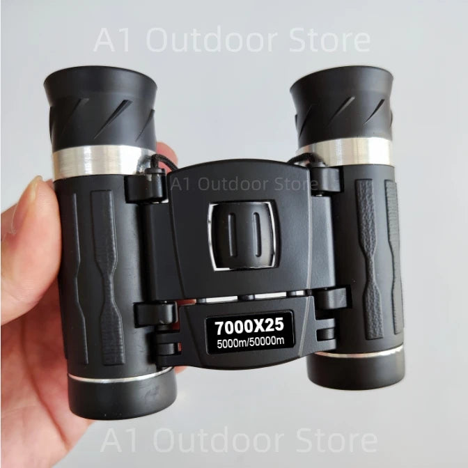 Powerful Long Range Binoculars Monocular Telescope Folding Portable BAK4 FMC Optics Jumelles for Outdoor Camping Hunting Concert