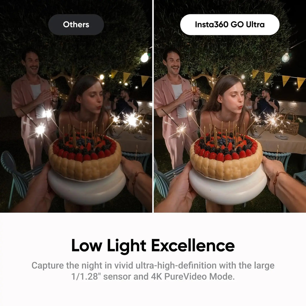 Insta360 GO Ultra Action Camera feet POV Hands-free 4K 60fps Ultra-HD Flow State stability Insta 360 GO Ultra