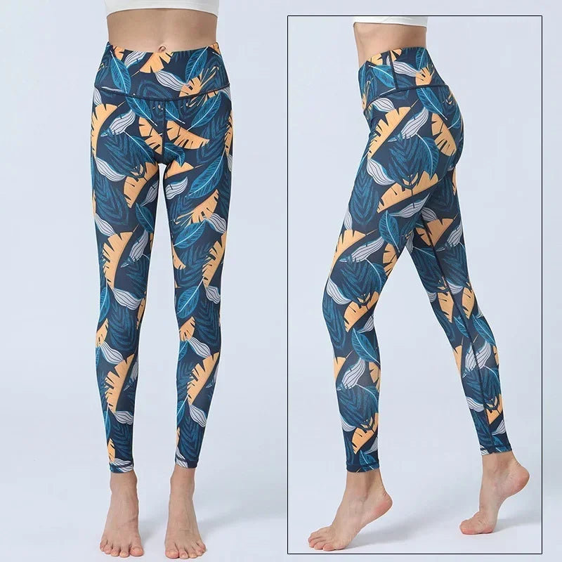 Cloud Hide Yoga Pants Long Sports Leggings Women Fitness Tights Girls High Waist Running Workout Trouser Plus Size Tummy Control