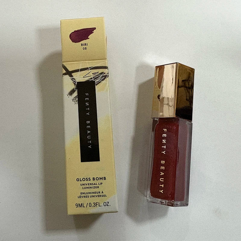 Fenty Beauty Gloss Lip Glaze Multi-color Moisten Shine Glitter Lip Plumper Makeup Beginner Liquid Lipstick Makeup Cosmetics