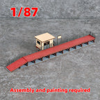 Assembly Architectural model train Railway model railway station platform miniature sand table diorama ho scale model kit 1/87