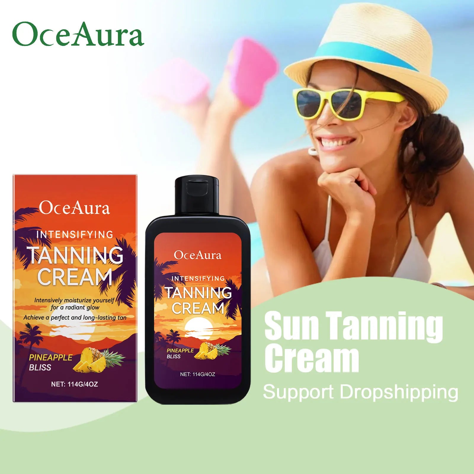 Body Tanning Cream In Solarium Accelerate Skin Bronzing Strengthen Melanin Promote Healthy Skin Tone Natural Self Tanning Lotion Main image