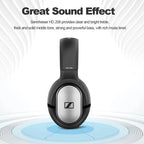 Sennheiser HD206 Over-Ear Wired HiFi Drivers Stereo Bass Audiophile Headphones Original Noise-Canceling Monitoring Headset