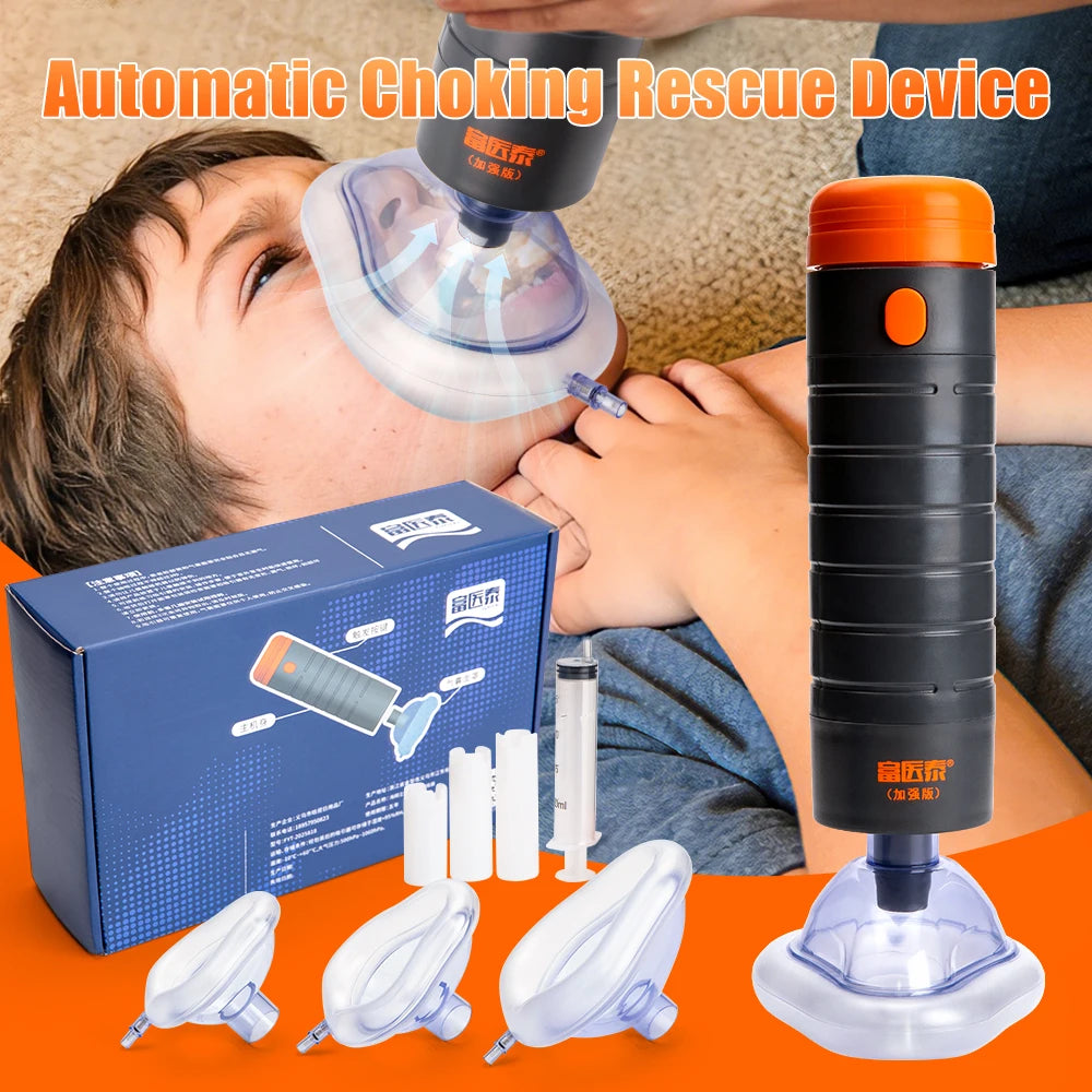 Portable Auto CPR Anti Choking Simple Rescue Device Emergency Life Saving Suction kits kids & Adult travel home Main image