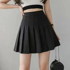 Vintage Korean Style Patchwork Skirt Harajuku JK Black Pleated Skirts Gothic Streetwear High Waist Mini Skirt Women Punk Skirt