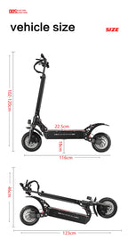 BOYUEDA Q7PRO Electric Scooter 3200W Dual Motor 52V19AH Foldable 10 Inch Tire 70KM/H Max Speed 70KM Mileage with Seat