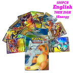 60-100Pcs New English French Spanish Pokemon Cards GX MEGA EX TAG TEAM Vstar Game Battle Card Hot Sale Collection Card Kids Gift