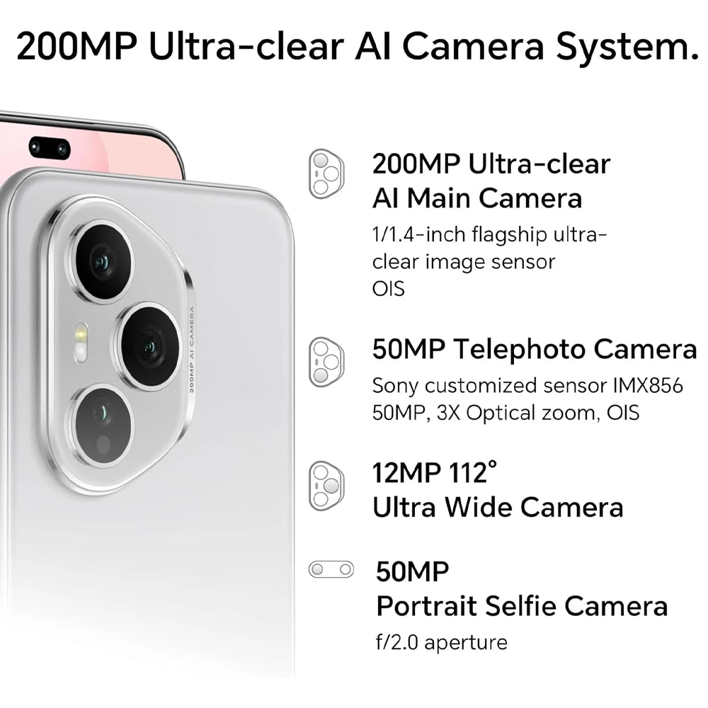 HONOR 400 Pro 5G,EU Version, 5G Smartphone, 200MP Ultra-clear AI Main Camera, Qualcomm Snapdragon 8 Gen 3, 5300mAh Battery