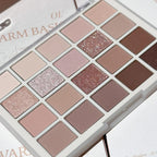 DIKALU 20-Color Korean Low Saturation Eyeshadow Tray Matte Waterproof Brown Pink Eye Shadow Palette Long-lasting Daily Makeup