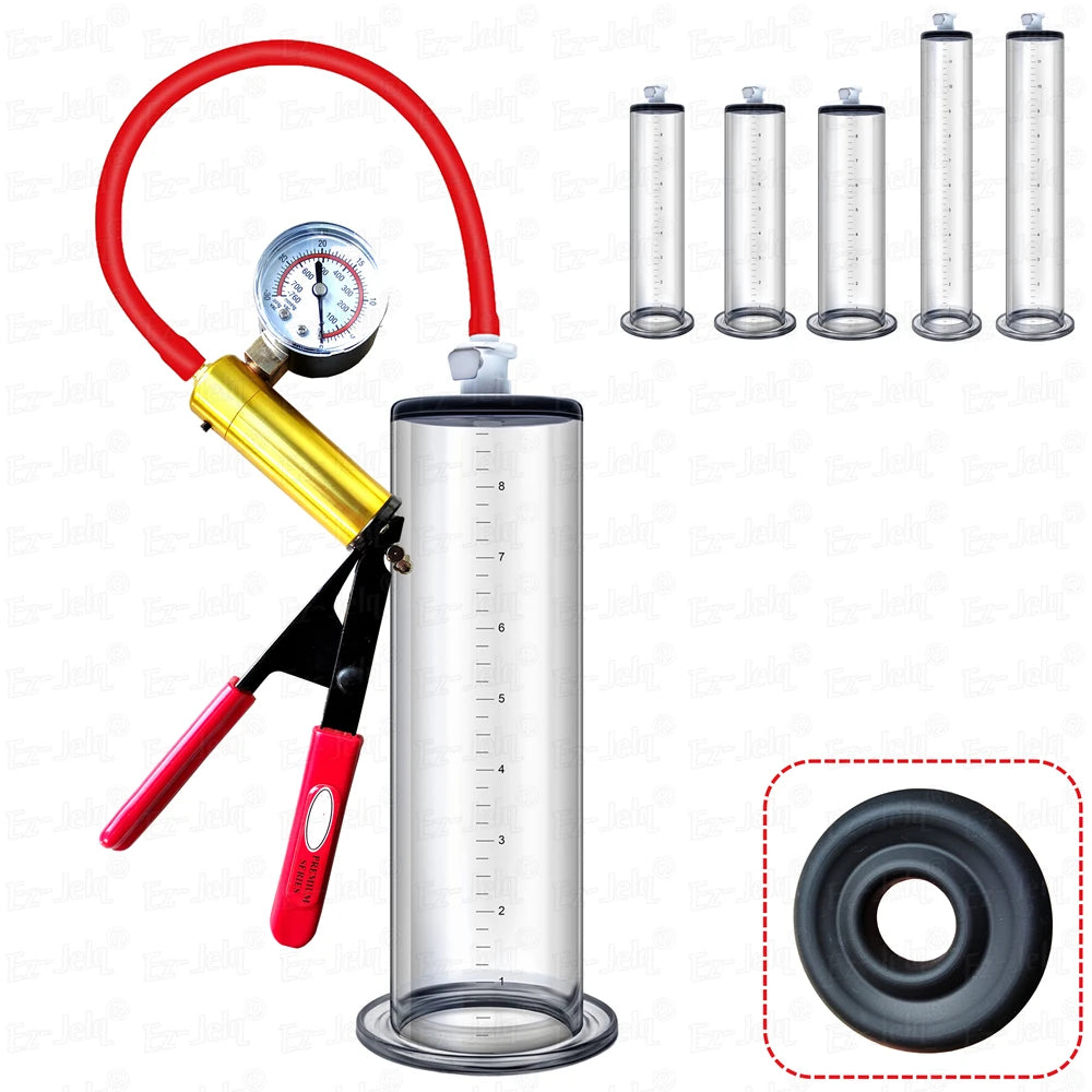 Acrylic Penis Pump Manual Penis Enlarger Sex Toy For Man Vacuum Pump Male Masturbation Penis Enlargement Trainer Adults Product