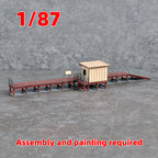 Assembly Architectural model train Railway model railway station platform miniature sand table diorama ho scale model kit 1/87