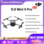 [EU STOCK] DJI Mini 5 Pro Ultra-Light & Foldable Drone with Camera 1-Inch CMOS Omnidirectional Obstacle Sensing ActiveTrack 360° 225° Gimbal Rotation 20km Transmission 4K Drone for Beginners C0