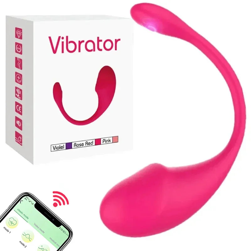 Wireless Bluetooth G Spot Vibrator for Women APP Remote Control Wear Vibrating Egg G Spot Clitoral Stimulator Sex Toys for Adult