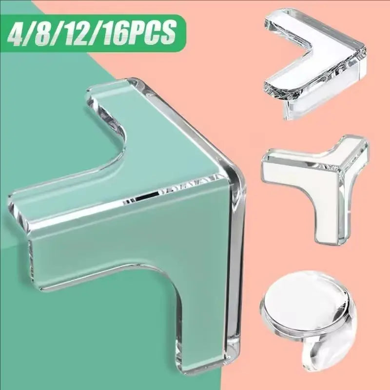 Baby Safety Silicone Table Corner Protector Furniture Edge Protection Cover Transparent Children Anti Collision Edge Gua Main image
