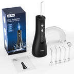 Sejoy Electric Water Flossers Oral Irrigator Rechargeable Portable Dental 5 Modes Water Tank Teeth 300ML Waterproof Cleaner