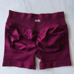 AYBL Fashion Shorts Low Waist Seamless Yoga Shorts Scrunch Bum Gym Shorts Women Workout Biker Stretch Fitness Shorts