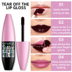 7 Colors Waterproof Lip Tint Peel Off Lip Liner Tattoo Lipgloss Long Lasting Matte Pink Red Brown Contour Makeup Lips Stain Gift