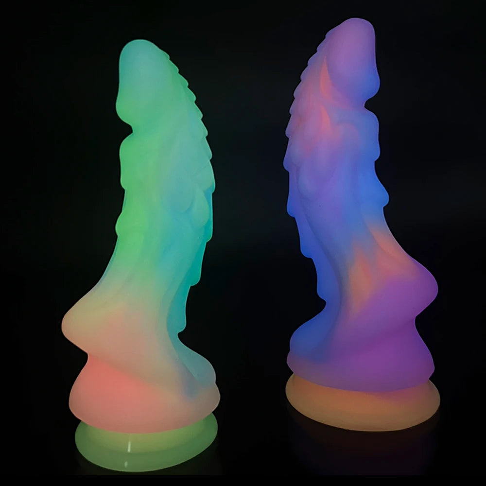 Luminous Animals Dildos Horse Realistic Dog Dildo For Women Horse Penis Monster Dragon Anal Dildos Beautiful Women Men Sex Toys