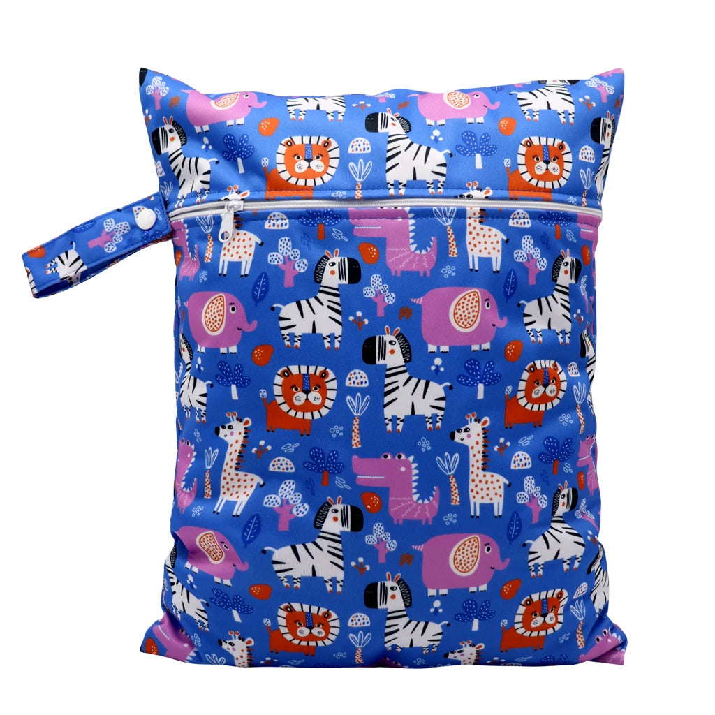 Waterproof Wet Bag Diper Bags Mummy Baby Maternity Packs Washable Zipper Diaper Caddy Organizer Dry Bag Travel Nappy Bag 30x40cm