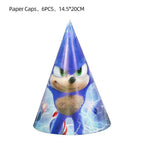 Sonic Birthday Party Decoration Game Hedgehog Balloons  Action Figure Party Paper Plate Towel Cup Tablecloth Toy Kid Gifts