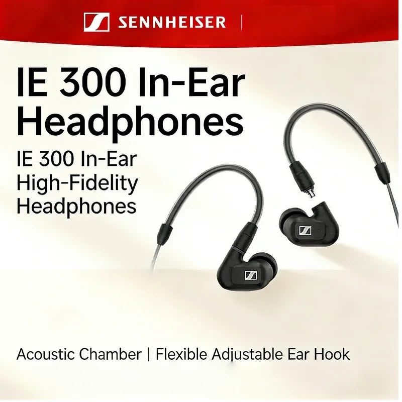 Sennheiser IE 300 Hi-Fi Audiophile In-Ear Earphones, Wired Earbuds with Detachable Cable, Noise Isolating for Studio Monitor Main image