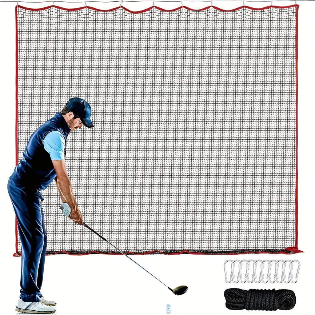 Golf Netting, 10x10 Ft Golf Practice Net and Sports Netting, High Impact Golf Hitting Barrier Net, Heavy Duty Golf Ball Netting,